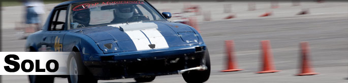 SCCA Solo 2 autocross racing in Northeastern Oklahoma